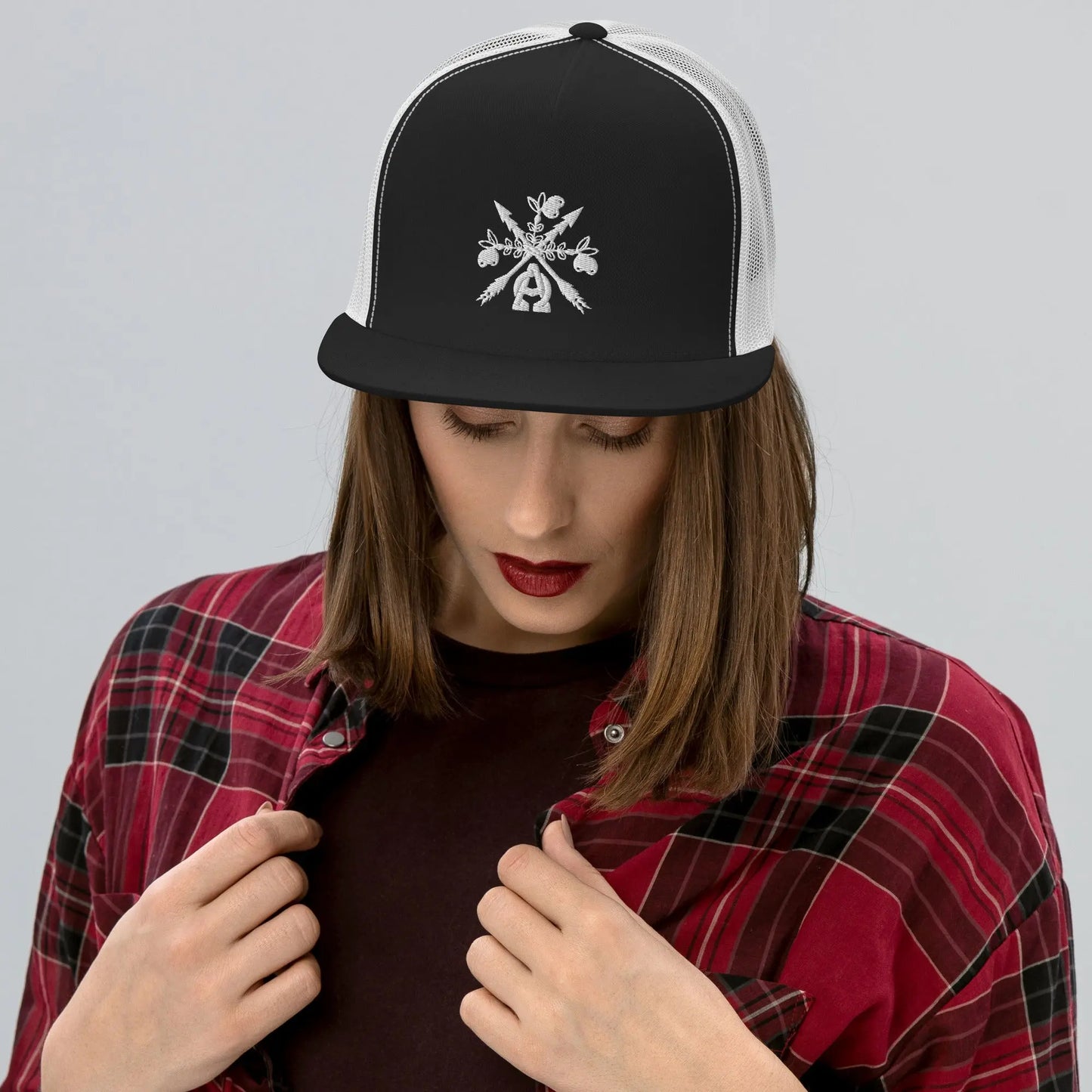 -A&O™- Embroidered Bouquet de Saoirse© Trucker Hat - Image #10
