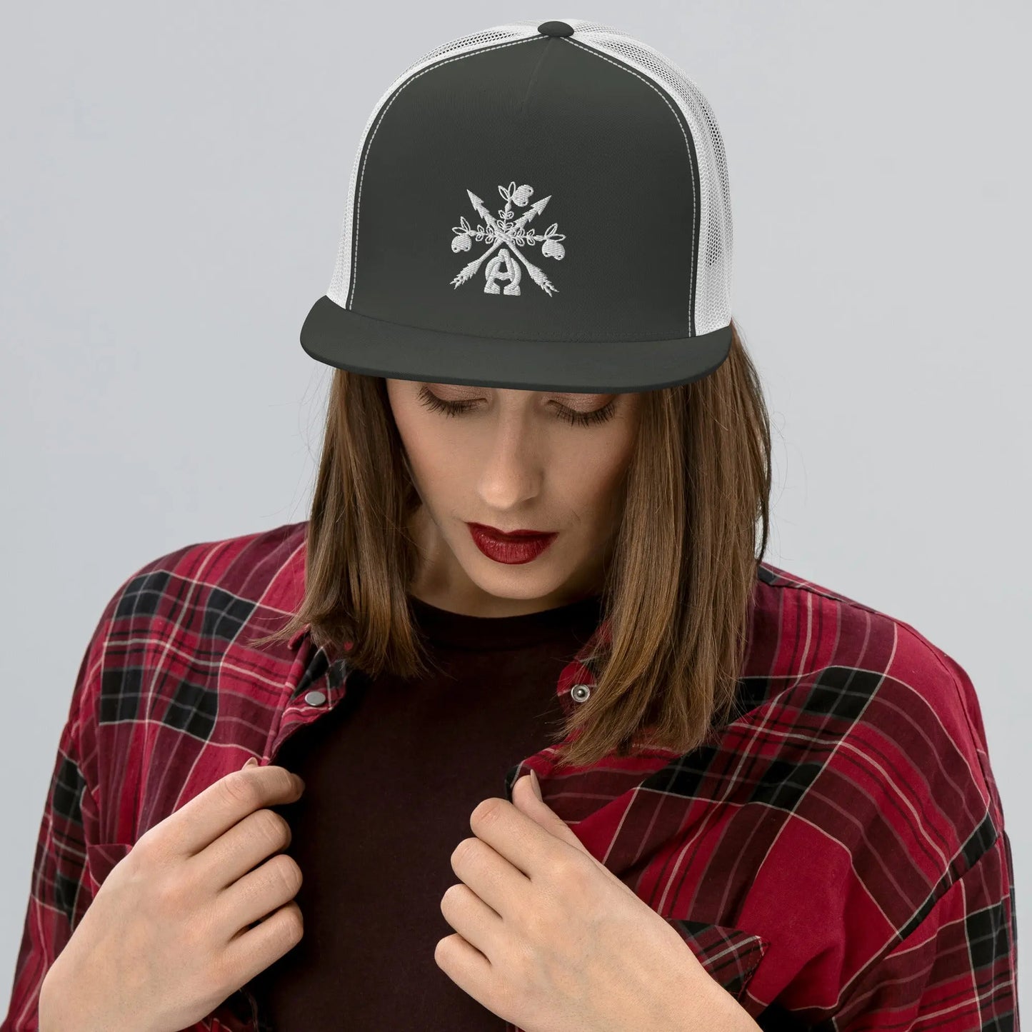 -A&O™- Embroidered Bouquet de Saoirse© Trucker Hat - Image #19
