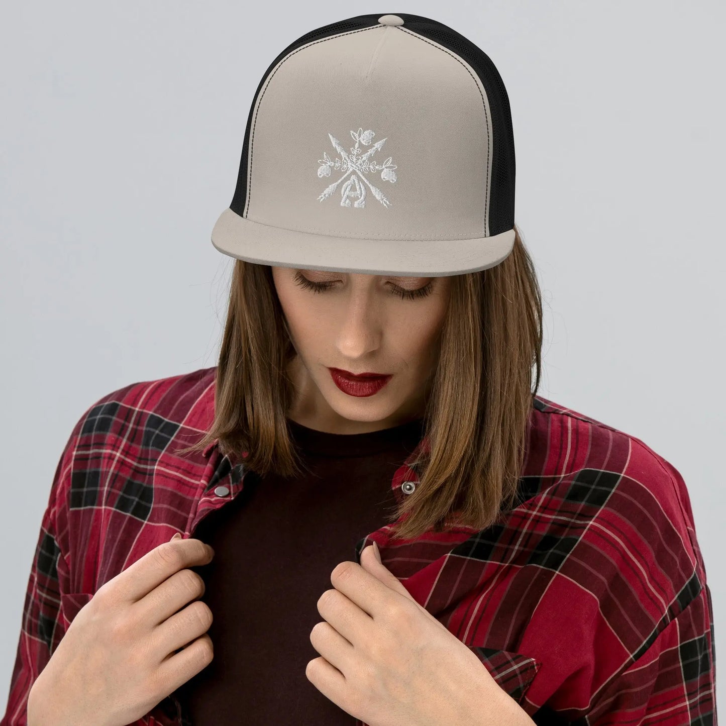 -A&O™- Embroidered Bouquet de Saoirse© Trucker Hat - Image #11