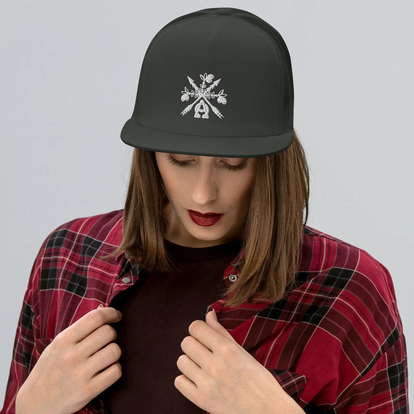 -A&O™- Embroidered Bouquet de Saoirse© Trucker Hat - Image #9
