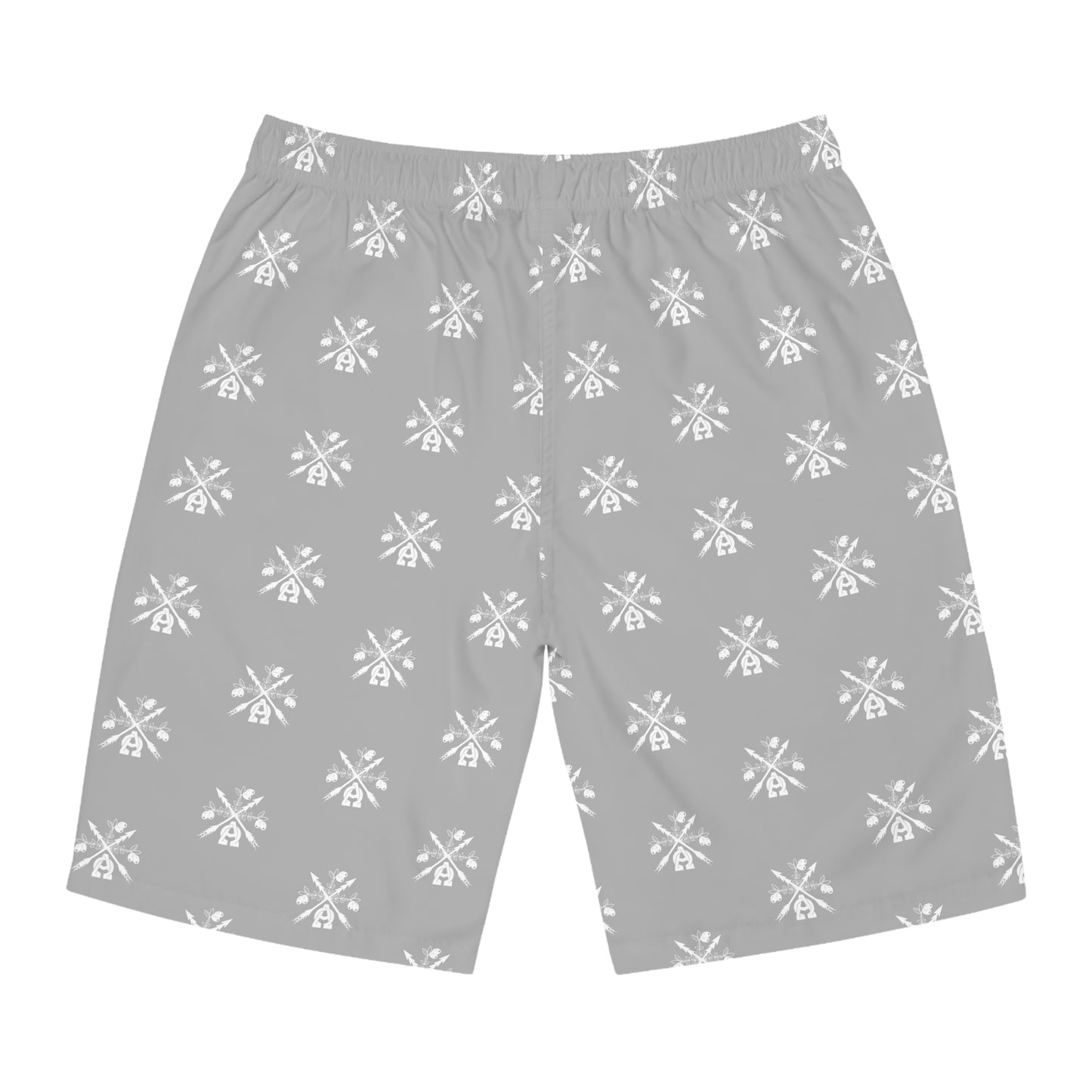 - A&O™- Smoke-Crème Calóga© Meshless Athletic Swim Shorts