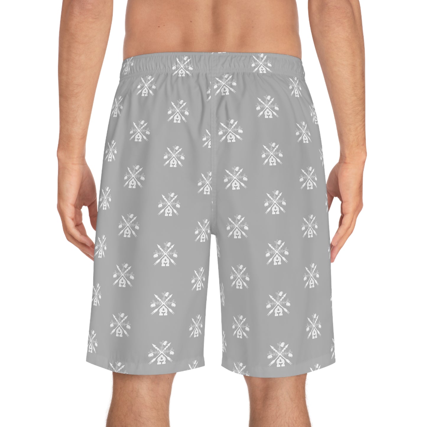 - A&O™- Smoke-Crème Calóga© Meshless Athletic Swim Shorts