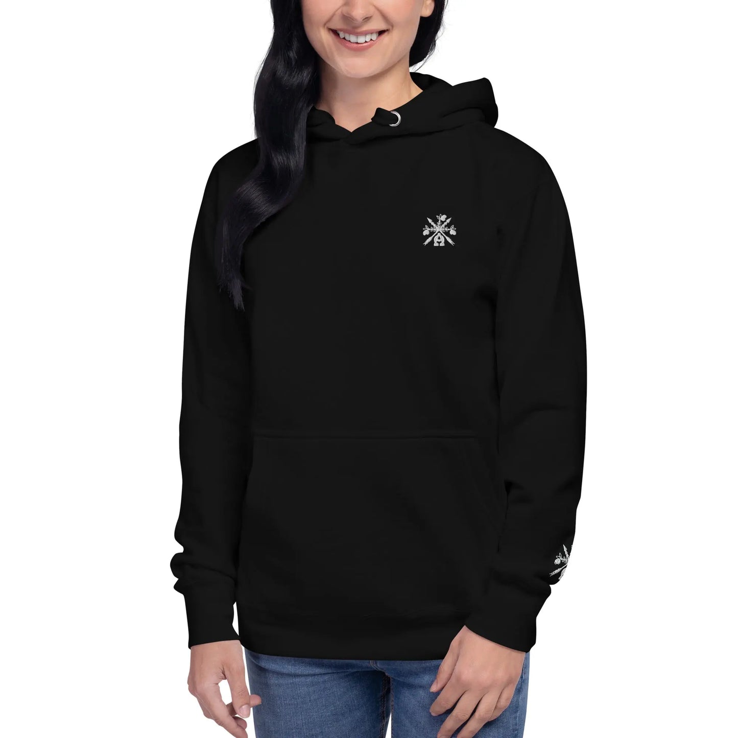 - A&O™- Embroidered Bouquet na Saoirse© Premium Hoodie - Image #8