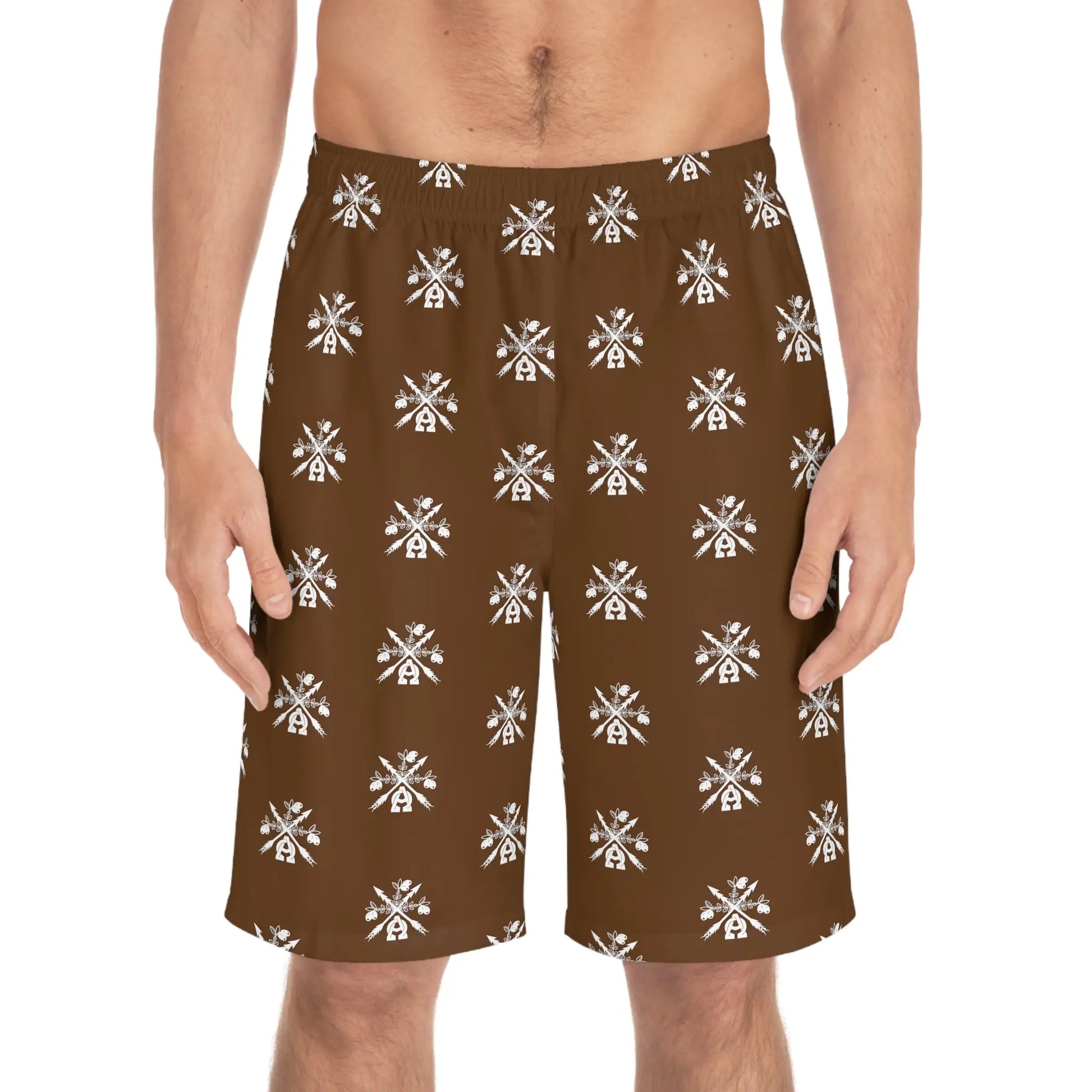 - A&O™- Espresso Mattina© V1 Meshless Athletic Swim Shorts - Image #21