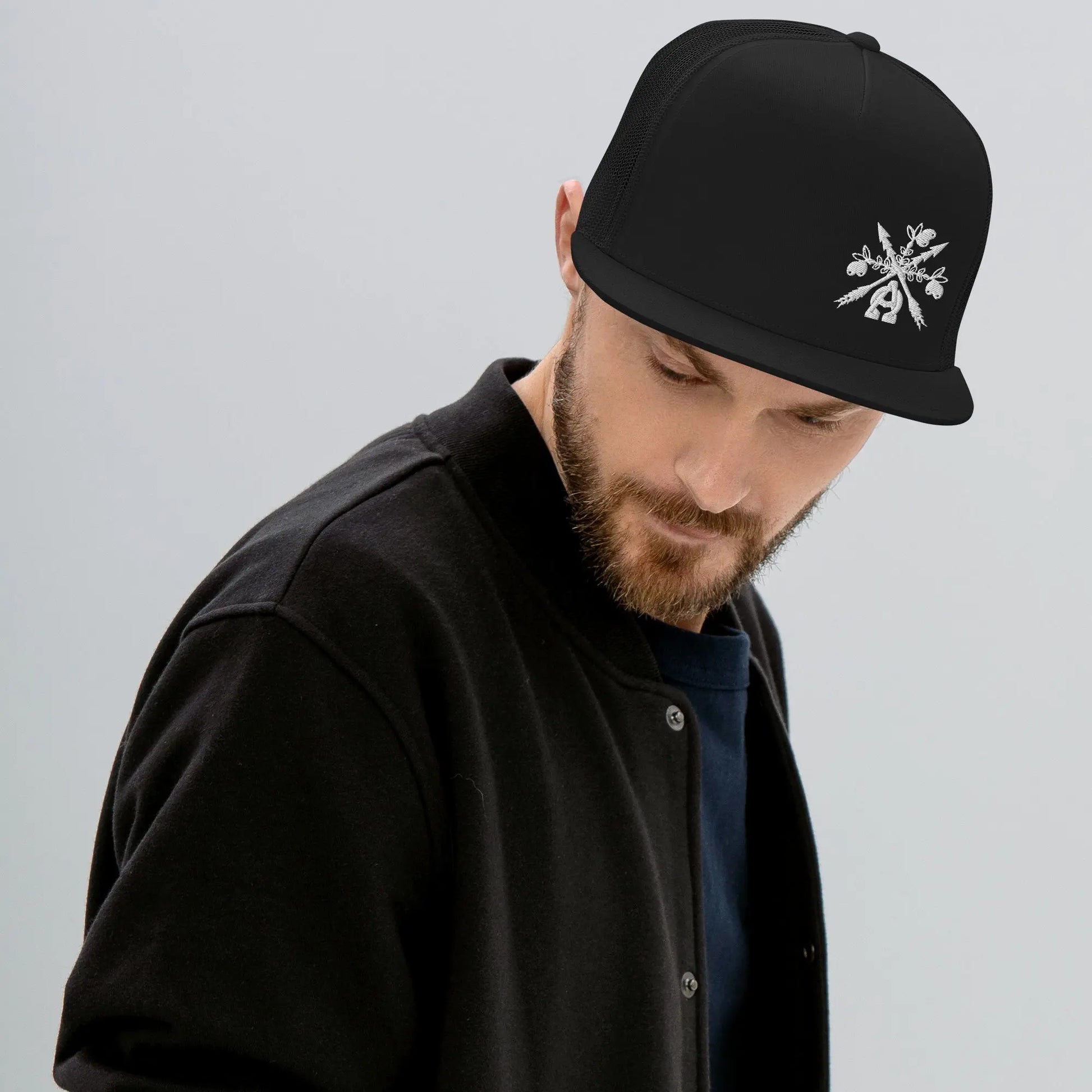 - A&O™- Side-Eye© Embroidered Trucker Snapback - Image #17