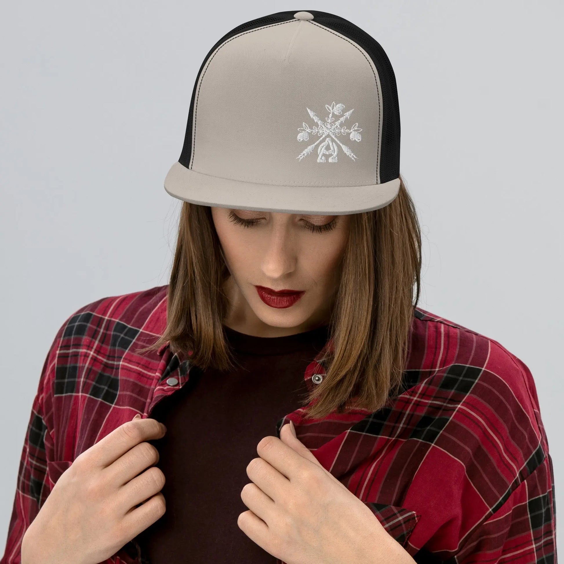 - A&O™- Side-Eye© Embroidered Trucker Snapback - Image #13