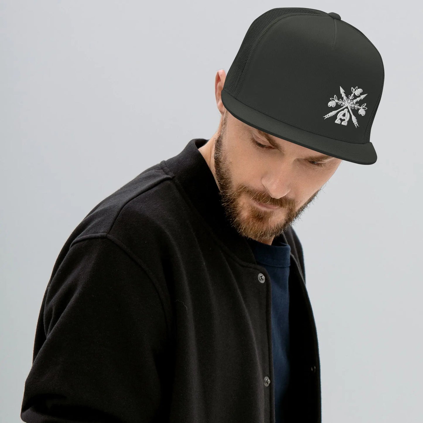 - A&O™- Side-Eye© Embroidered Trucker Snapback - Image #18