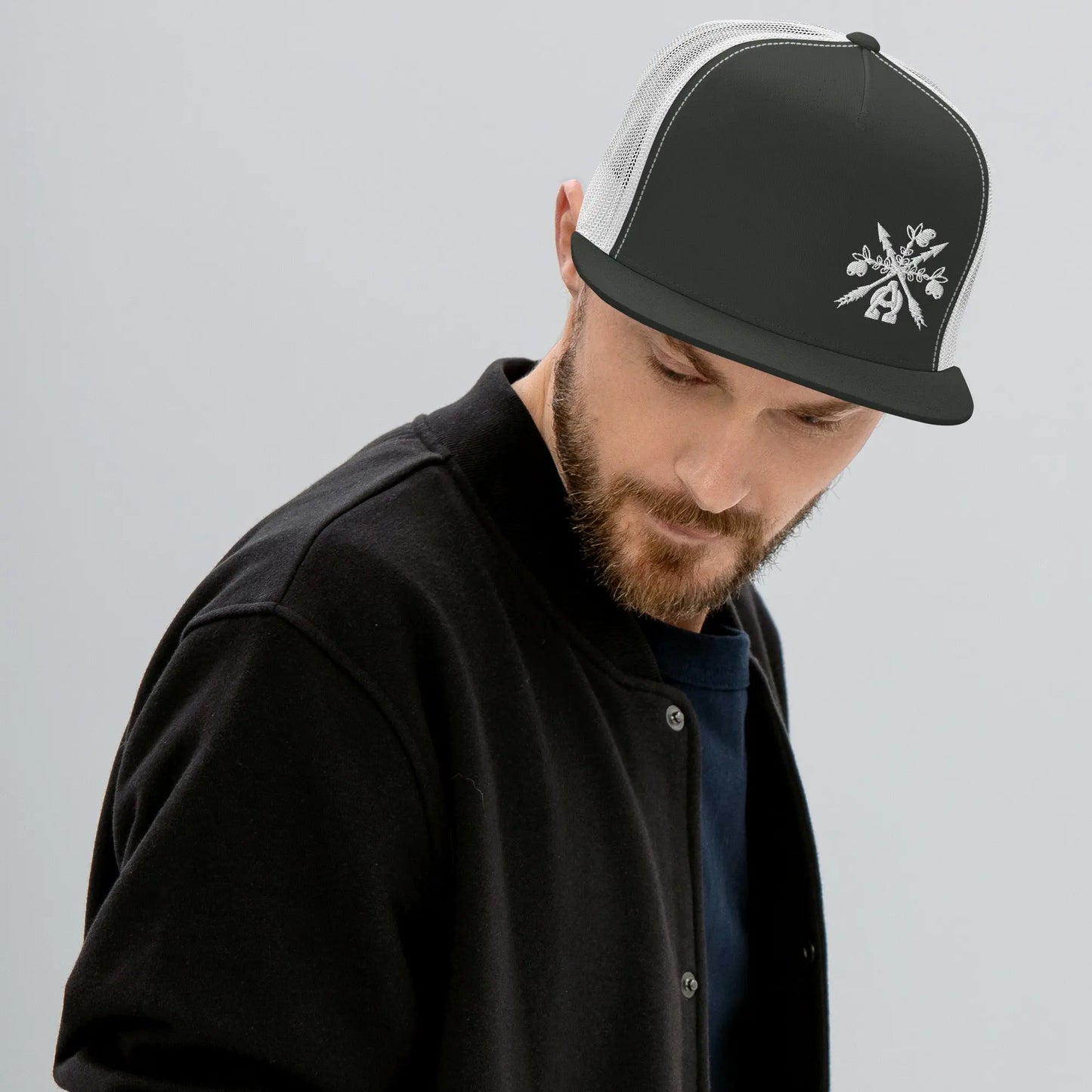 - A&O™- Side-Eye© Embroidered Trucker Snapback - Image #19