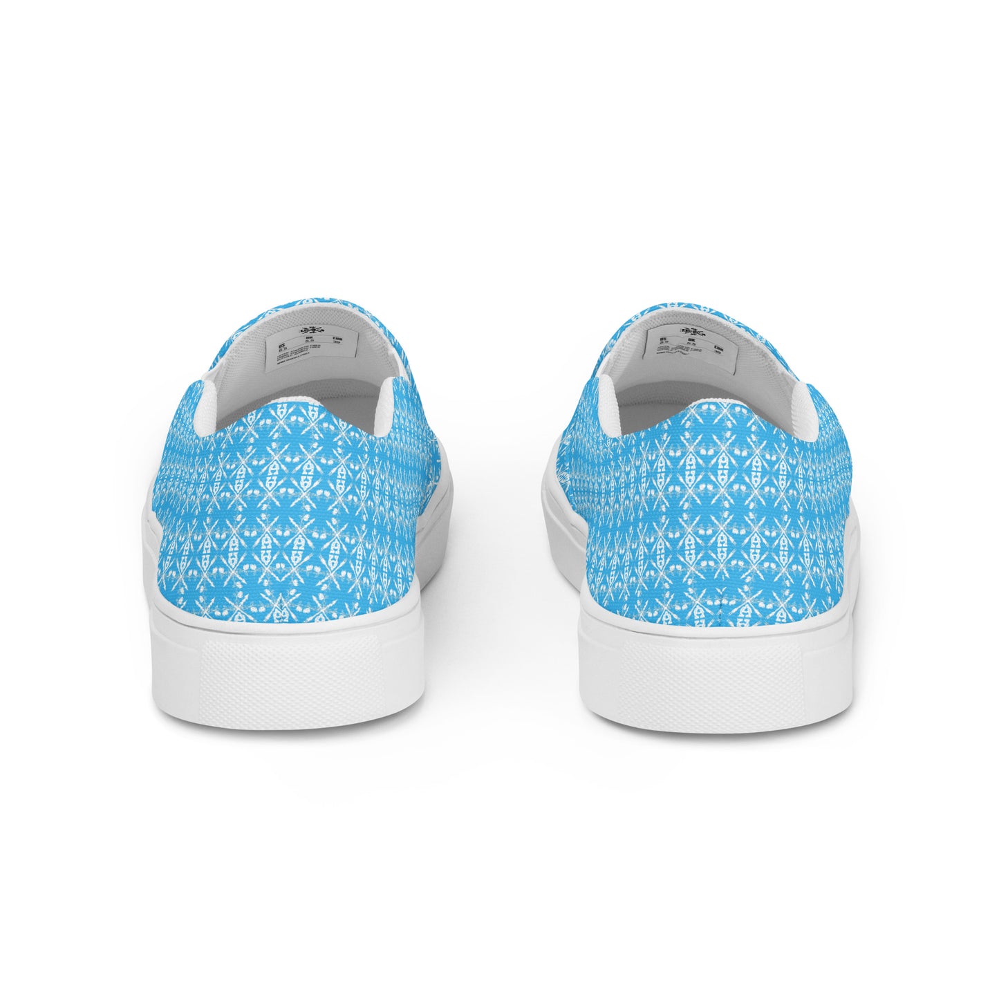 - A&O™- Men's Eccentric Hemel Blue© MirrorScadeV1© Slip-On Shoes