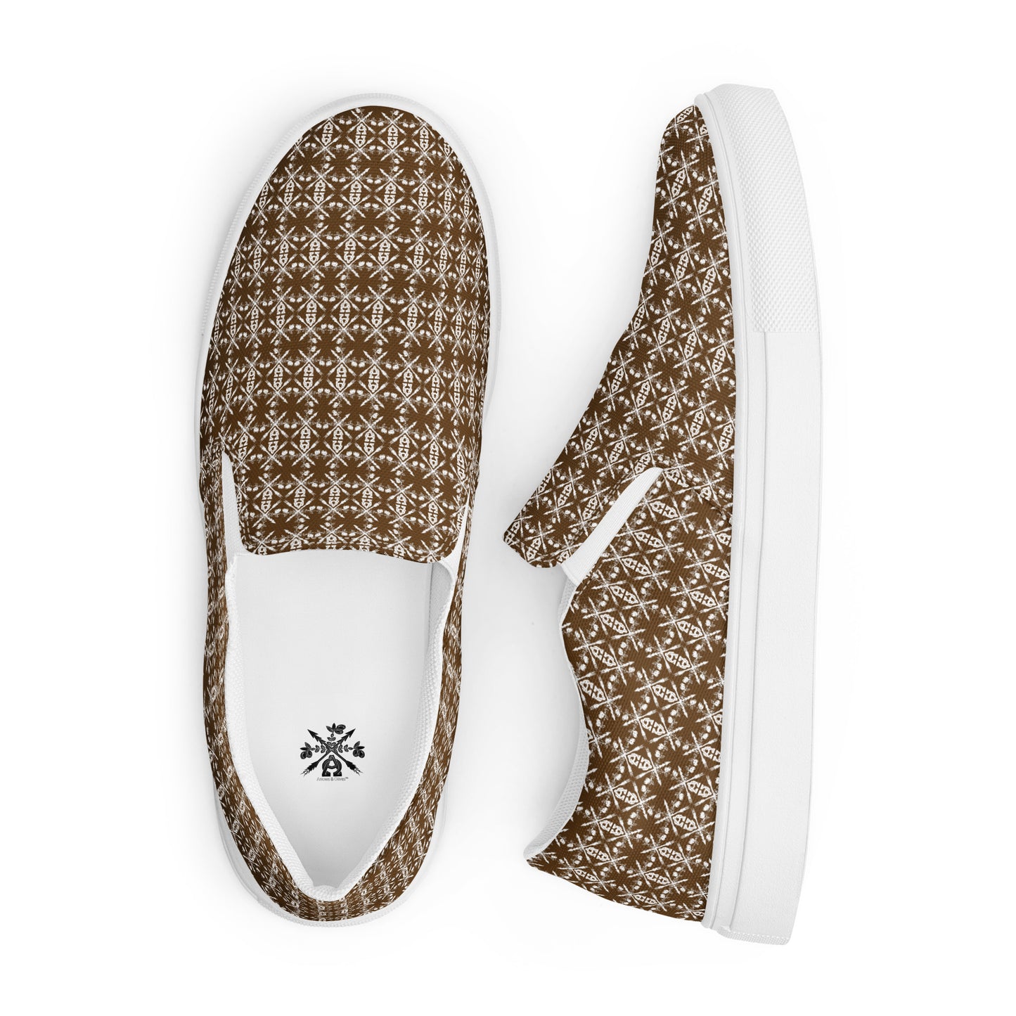 - A&O™- Men's Espresso Mirrorscade© Slip-On Shoes