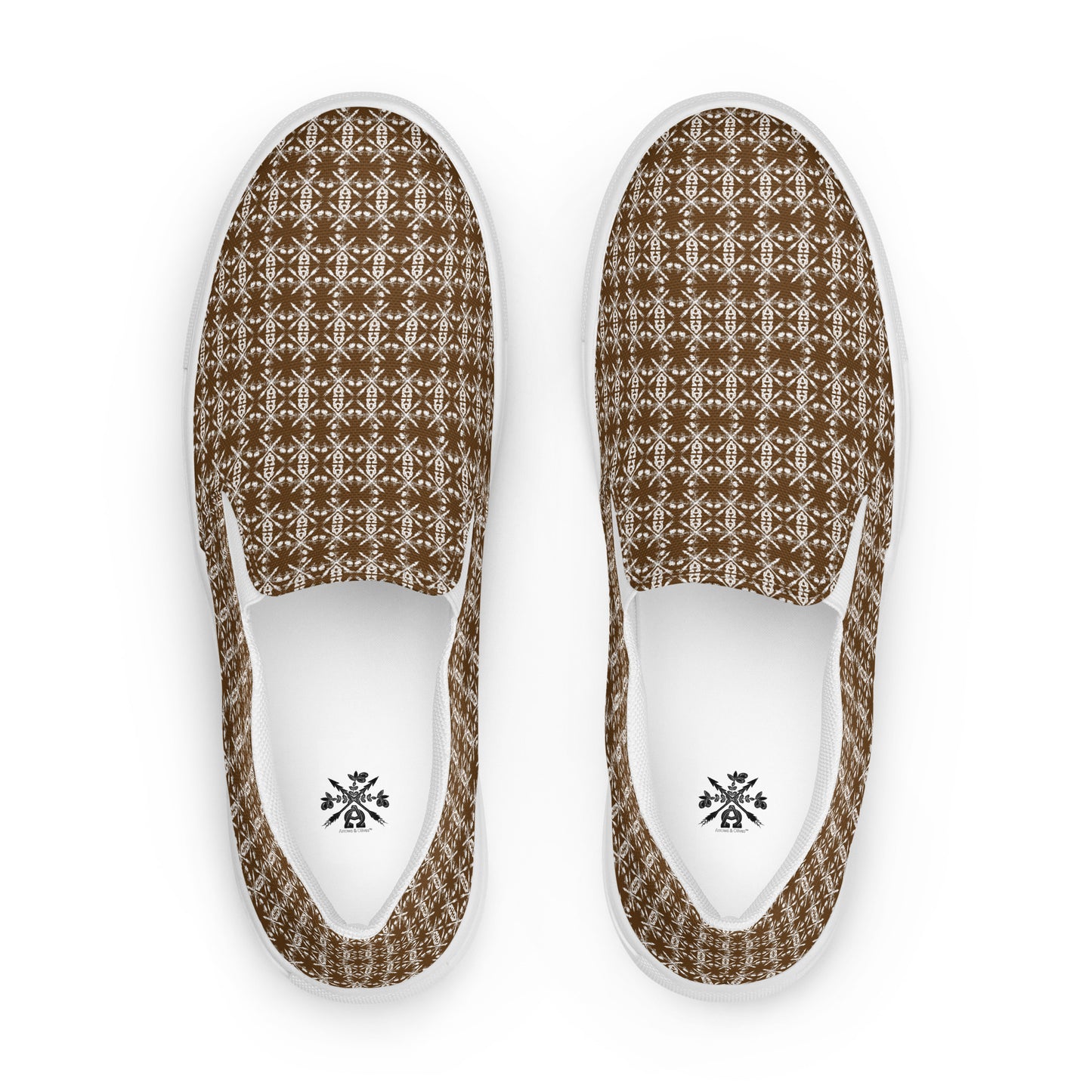 - A&O™- Men's Espresso Mirrorscade© Slip-On Shoes