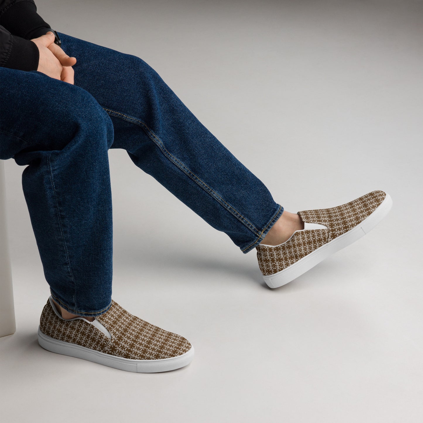 - A&O™- Men's Espresso Mirrorscade© Slip-On Shoes