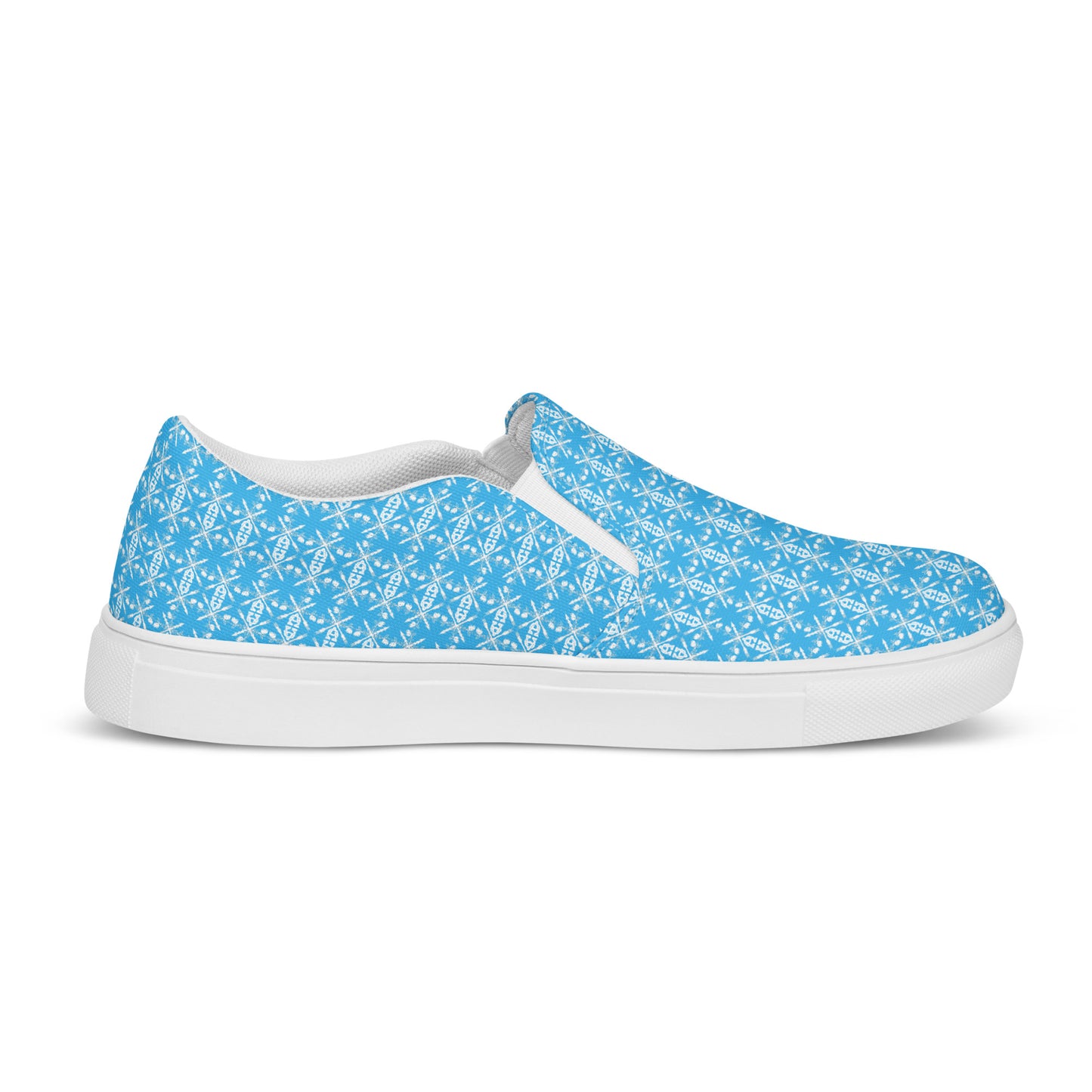 - A&O™- Men's Eccentric Hemel Blue© MirrorScadeV1© Slip-On Shoes