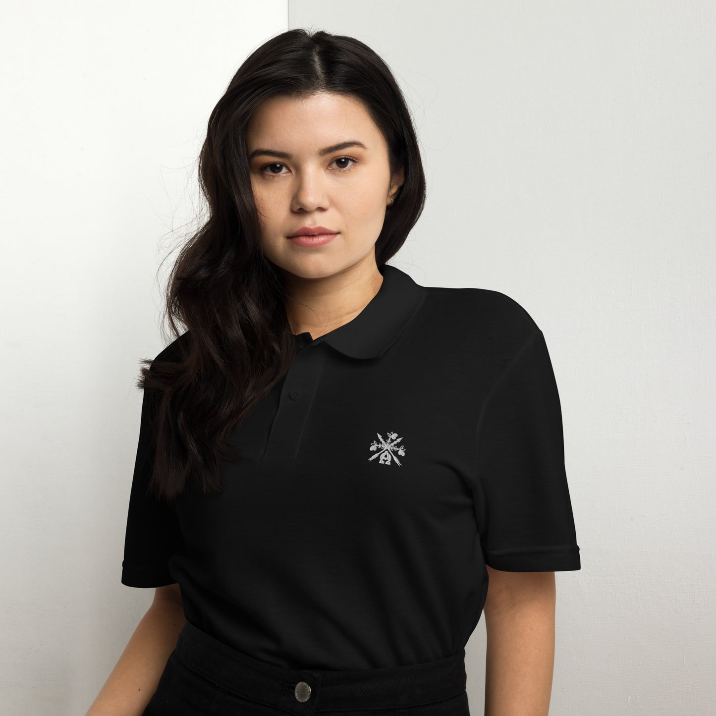 - A&O™- Embroidered Bouquet na Saoirse© Polo Shirt